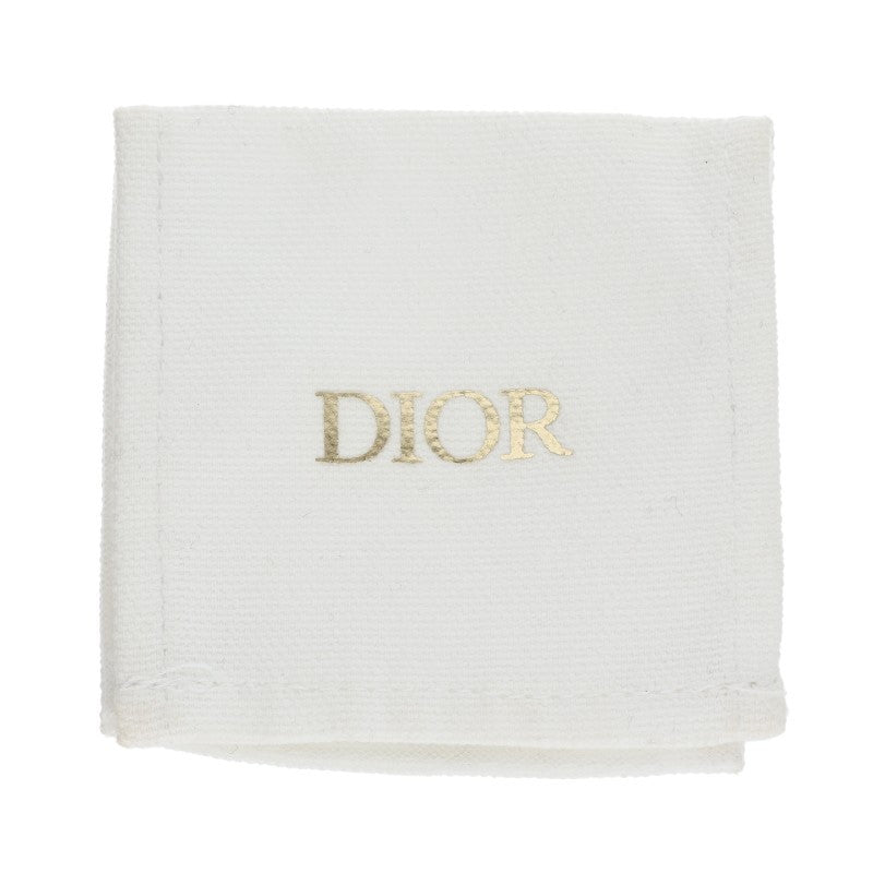 DIOR PETIT CD Rhinestone Faux Pearl GP Ring Size ONE SIZE