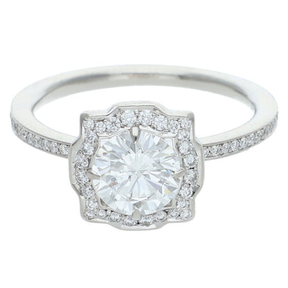 HARRY WINSTON Belle by Pt950 Diamond Ring Size ONE SIZE