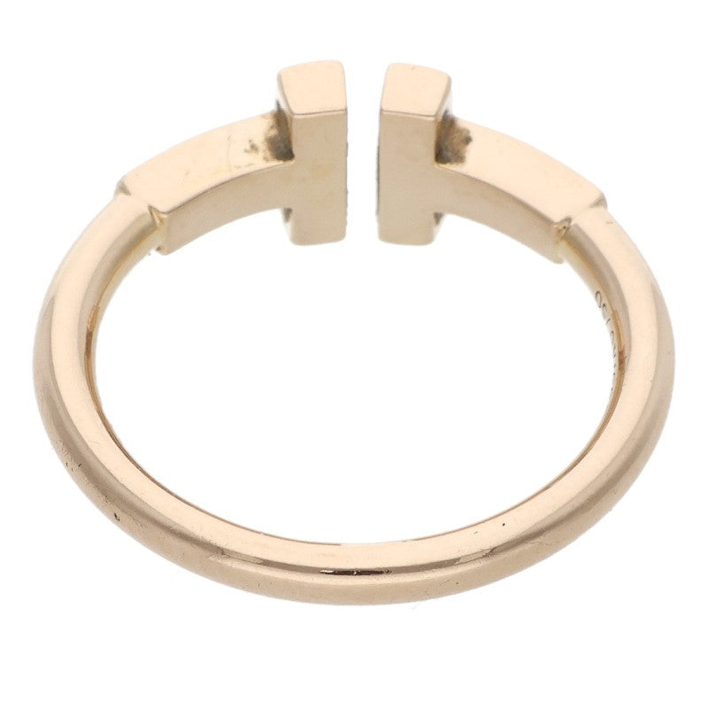 TIFFANY&Co. T Wire K18YG Yellow Gold Ring Size ONE SIZE