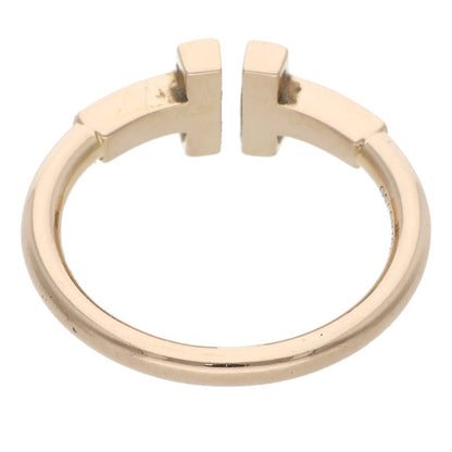 TIFFANY&Co. T Wire K18YG Yellow Gold Ring Size ONE SIZE