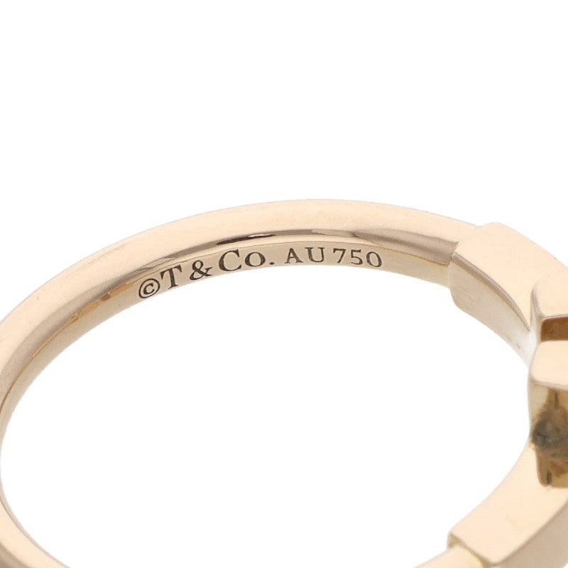 TIFFANY&Co. T Wire K18YG Yellow Gold Ring Size ONE SIZE