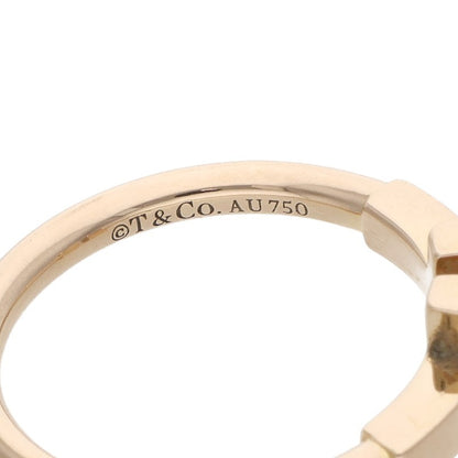 TIFFANY&Co. T Wire K18YG Yellow Gold Ring Size ONE SIZE