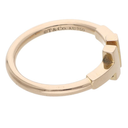 TIFFANY&Co. T Wire K18YG Yellow Gold Ring Size ONE SIZE