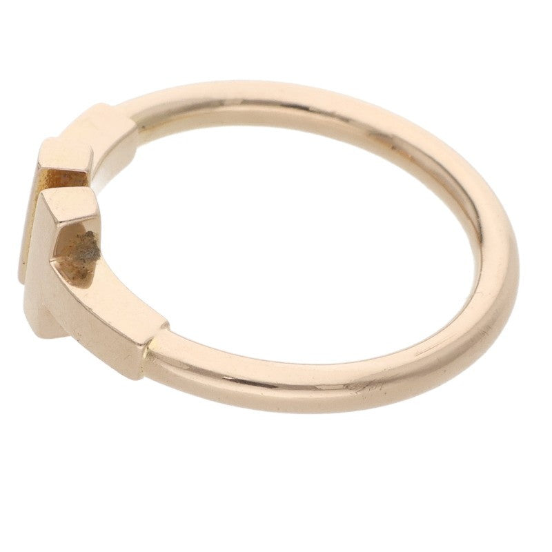 TIFFANY&Co. T Wire K18YG Yellow Gold Ring Size ONE SIZE