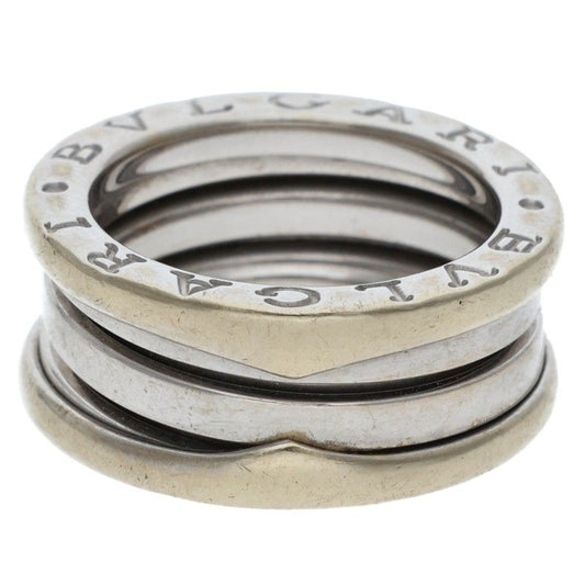 BVLGARI B-Zero1 2 Band K18WG Ring White Gold Size 47