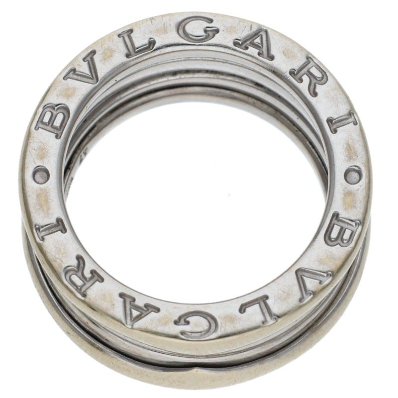 BVLGARI B-Zero1 2 Band K18WG Ring White Gold Size 47