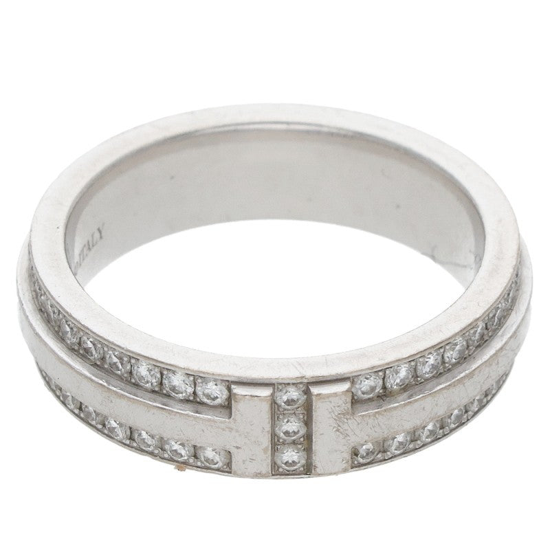 TIFFANY&Co. T TWO Narrow 18K White Ring Multi Size ONE SIZE