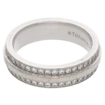 TIFFANY&Co. T TWO Narrow 18K White Ring Multi Size ONE SIZE