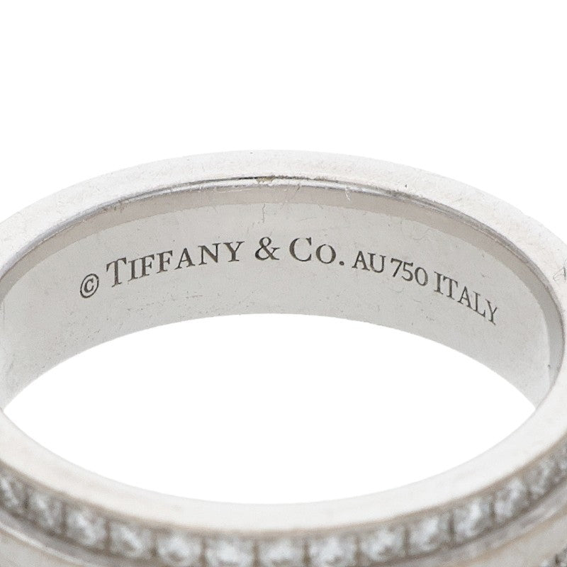 TIFFANY&Co. T TWO Narrow 18K White Ring Multi Size ONE SIZE