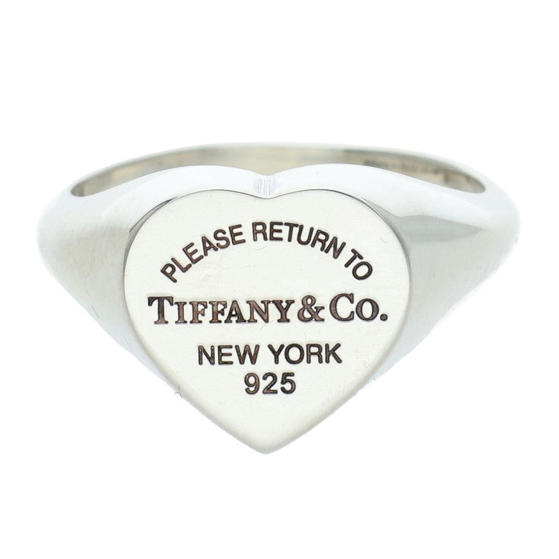 TIFFANY&Co. Return to Heart Silver Signet Ring Size ONE SIZE
