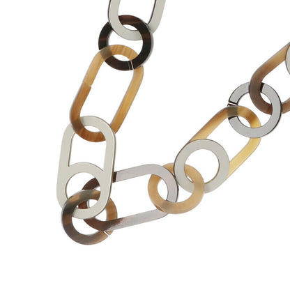 HERMES Variation Buffalo Horn Necklace Size ONE SIZE
