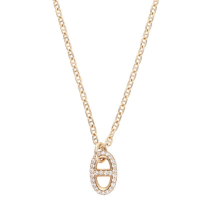 HERMES Farandole PM K18PG Diamond Necklace Size ONE SIZE