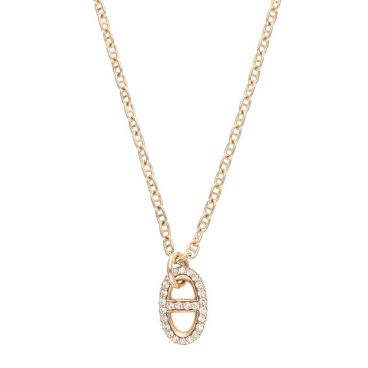 HERMES Farandole PM K18PG Diamond Necklace Size ONE SIZE