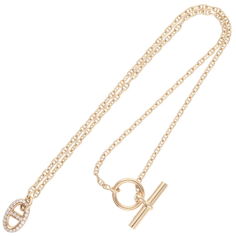 HERMES Farandole PM K18PG Diamond Necklace Size ONE SIZE