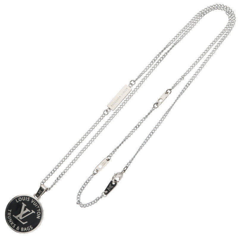 Louis Vuitton Necklace Silver x Black