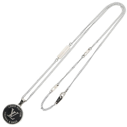 Louis Vuitton Necklace Silver x Black