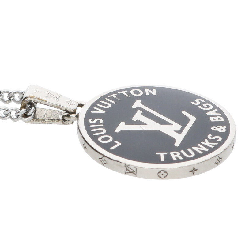 Louis Vuitton Necklace Silver x Black