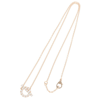 HERMES Finesse K18PG Diamond Necklace Size ONE SIZE