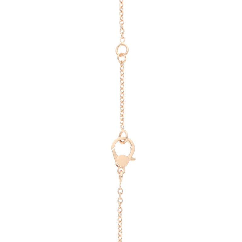 HERMES Finesse K18PG Diamond Necklace Size ONE SIZE