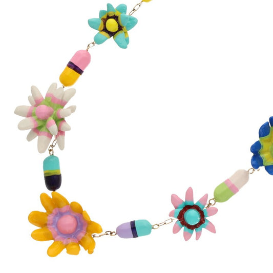 Miu Miu 22AW Music Box Flower Necklace Size ONE SIZE