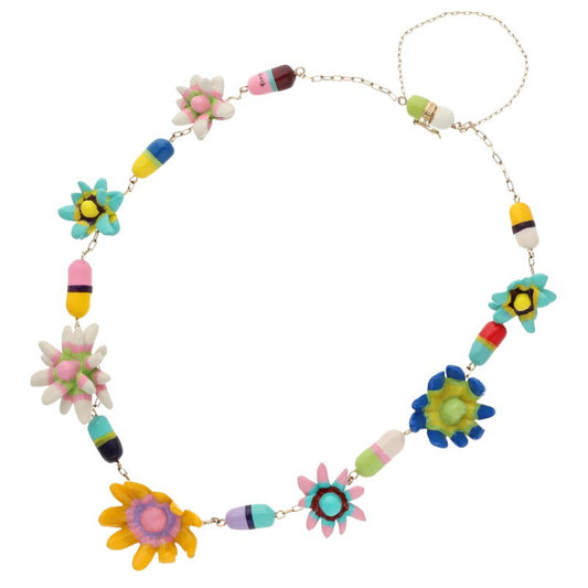 Miu Miu 22AW Music Box Flower Necklace Size ONE SIZE