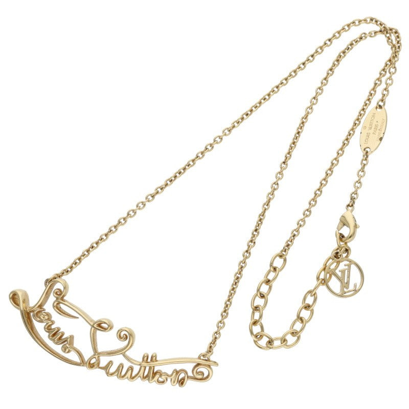 Louis Vuitton Gold LV Initiales Necklace (Silver 8.38g)