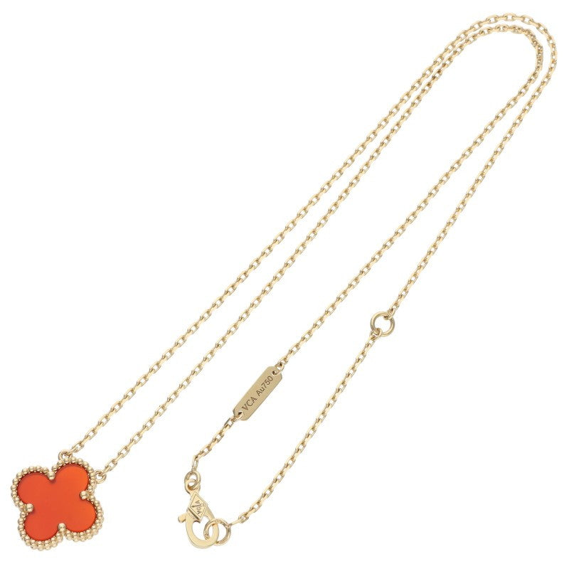 VANCLEEF & ARPELS K18YG Carnelian Necklace Size ONE SIZE