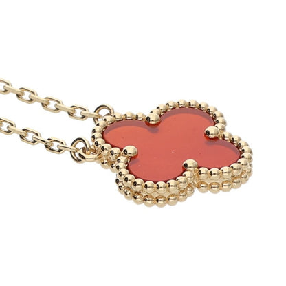 VANCLEEF & ARPELS K18YG Carnelian Necklace Size ONE SIZE