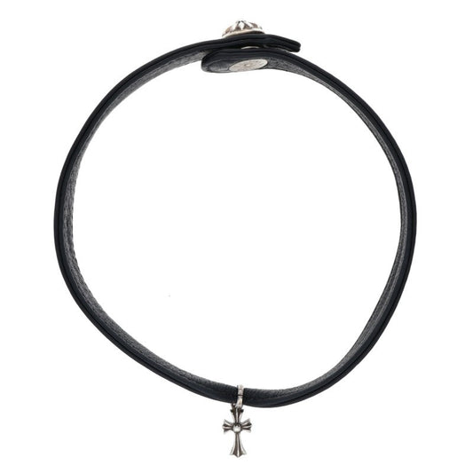 Chrome Hearts Baby Fat Charm Leather Choker Size ONE SIZE