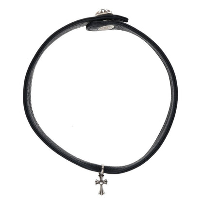 Chrome Hearts Baby Fat Charm Leather Choker