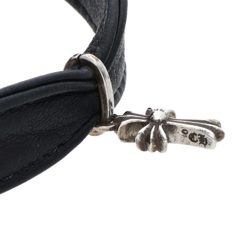 Chrome Hearts Baby Fat Charm Leather Choker