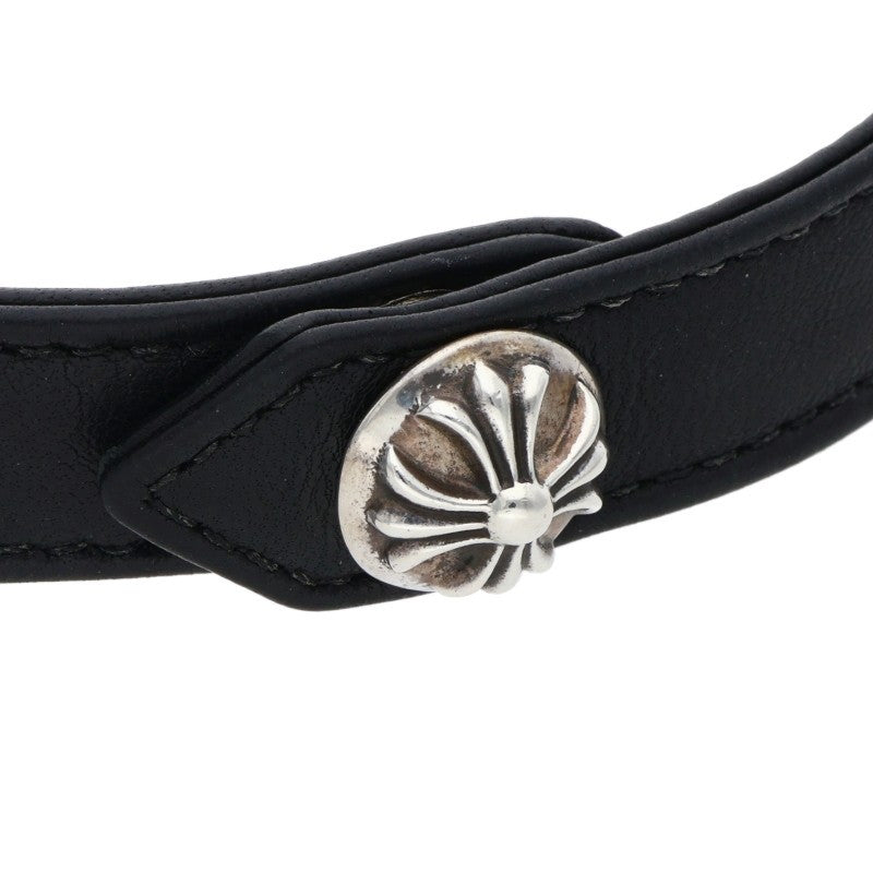 Chrome Hearts Baby Fat Charm Leather Choker