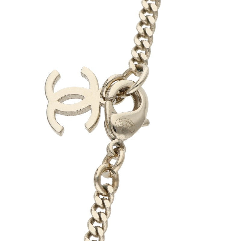 CHANEL L23B CC Logo Rhinestone Faux Pearl Size ONE SIZE