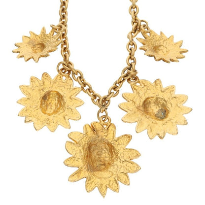 CHANEL Lion Motif Gold Necklace Size ONE SIZE