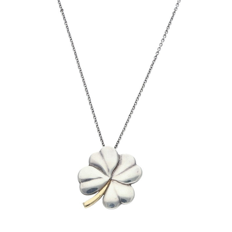 TIFFANY&Co. Clover Motif Sterling Silver & 18K Size ONE SIZE