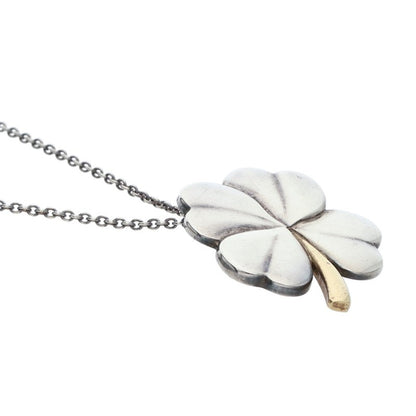 TIFFANY&Co. Clover Motif Sterling Silver & 18K Size ONE SIZE