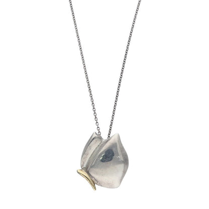 TIFFANY&Co. 18K YG & Silver Butterfly Chain Size ONE SIZE