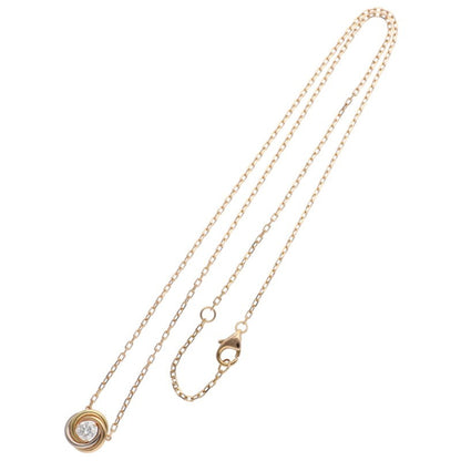 Cartier Trinity 18K YG PG WG 1P Diamond Size ONE SIZE