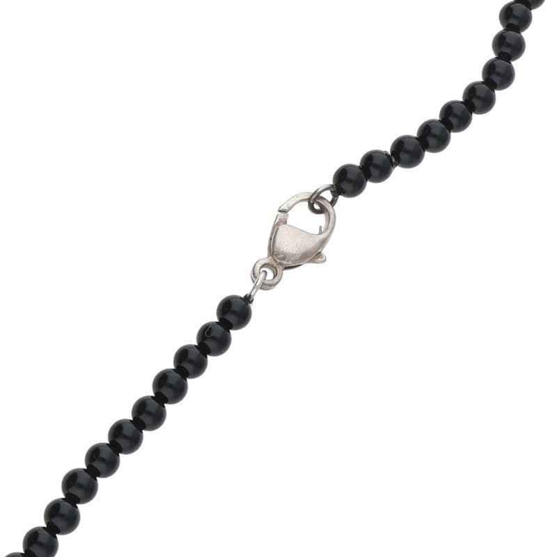 TIFFANY&Co. Heart Knock Onyx Sterling Silver Size ONE SIZE