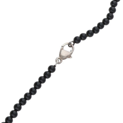 TIFFANY&Co. Heart Knock Onyx Sterling Silver Size ONE SIZE