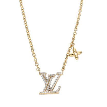 LOUISVUITTON LV Iconic Stone Logo Necklace Size ONE SIZE