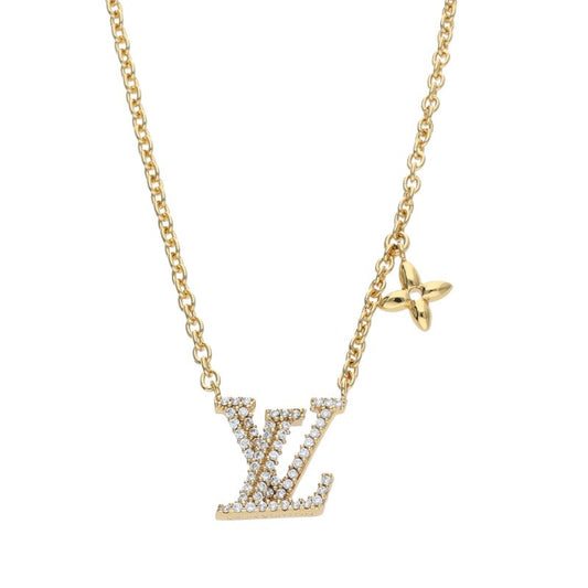 LOUISVUITTON LV Iconic Stone Logo Necklace Size ONE SIZE