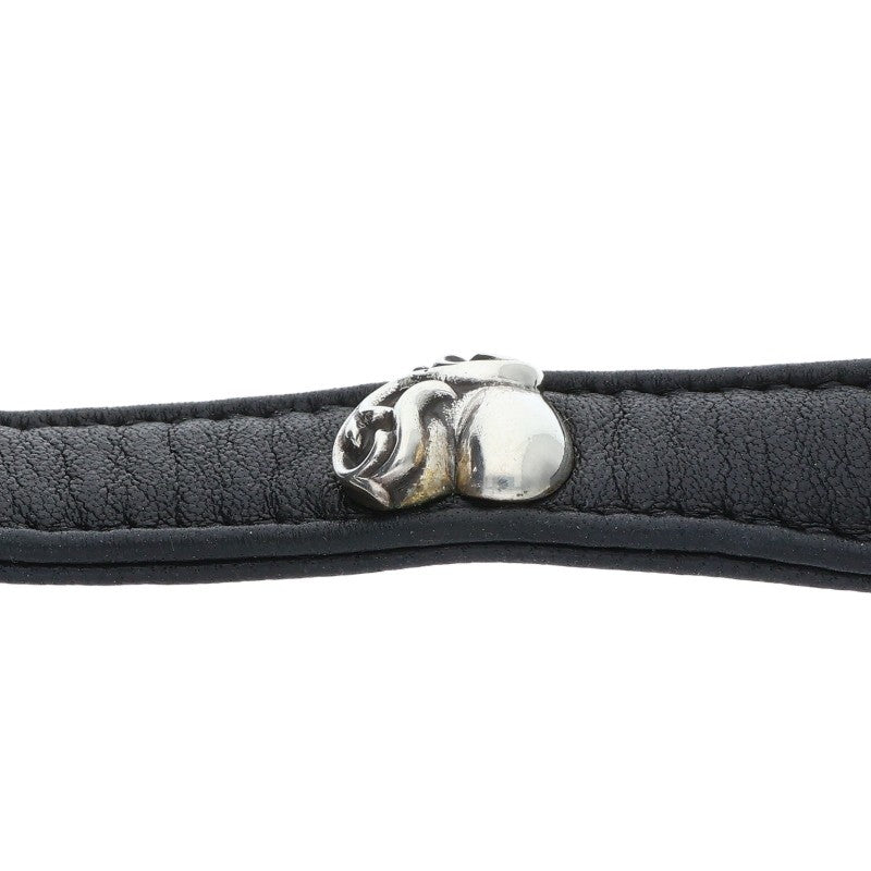 Chrome Hearts Heart Stud Leather Choker Size ONE SIZE