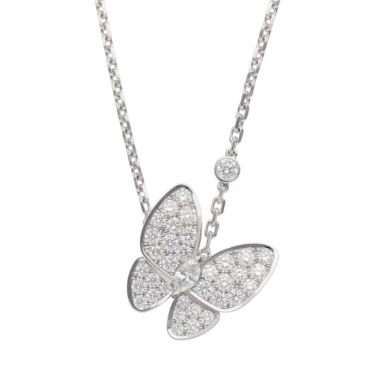 VANCLEEF & ARPELS De Papillon 18K WG Diamond Size ONE SIZE