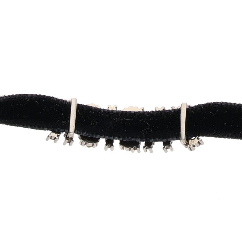 Christian Dior Rhinestone Logo Choker Necklace Size ONE SIZE