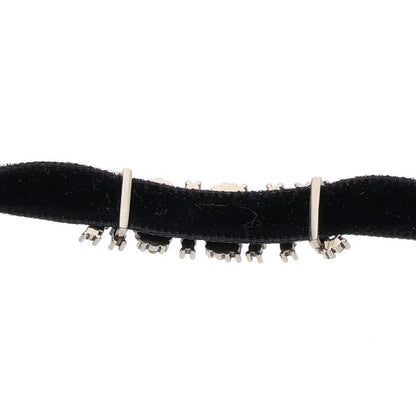 Christian Dior Rhinestone Logo Choker Necklace Size ONE SIZE