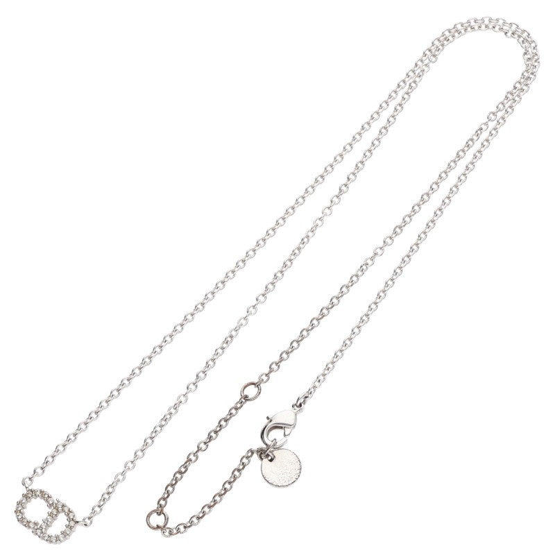 Christian Dior Rhinestone Logo Necklace Multi Size ONE SIZE