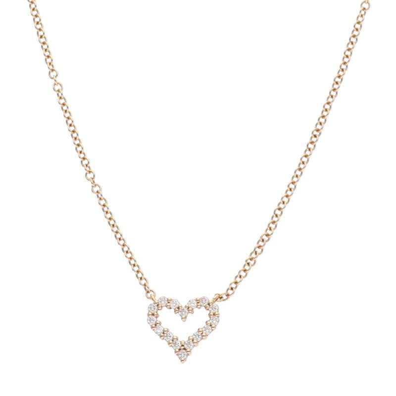 TIFFANY&Co. Sentimental Heart Diamond Necklace Size ONE SIZE