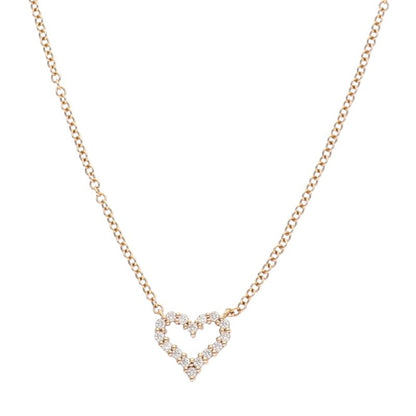 TIFFANY&Co. Sentimental Heart Diamond Necklace Size ONE SIZE