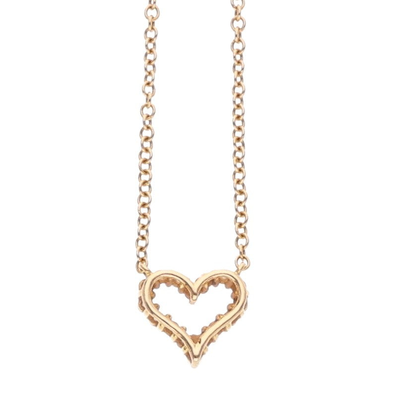 TIFFANY&Co. Sentimental Heart Diamond Necklace Size ONE SIZE